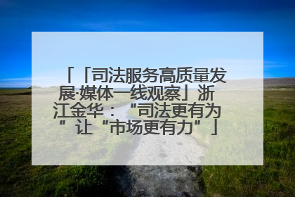 「司法服务高质量发展·媒体一线观察」浙江金华：“司法更有为”让“市场更有力”