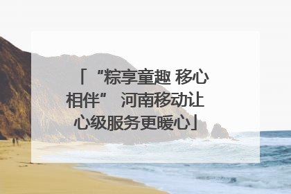 “粽享童趣 移心相伴” 河南移动让心级服务更暖心