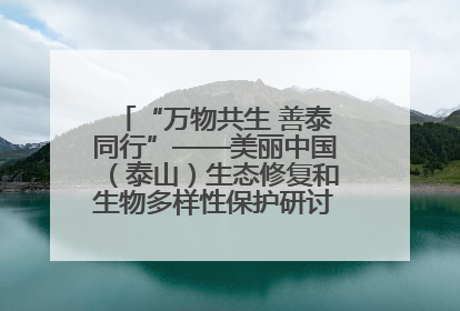 “万物共生 善泰同行”——美丽中国（泰山）生态修复和生物多样性保护研讨会成功举办