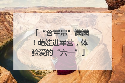 “含军量”满满！萌娃进军营，体验爱的“六一”