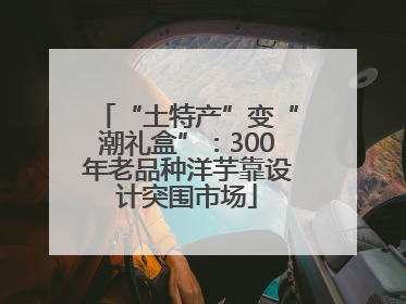 “土特产”变“潮礼盒”:300年老品种洋芋靠设计突围市场