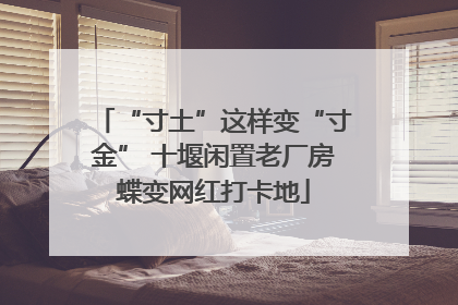 “寸土”这样变“寸金” 十堰闲置老厂房蝶变网红打卡地