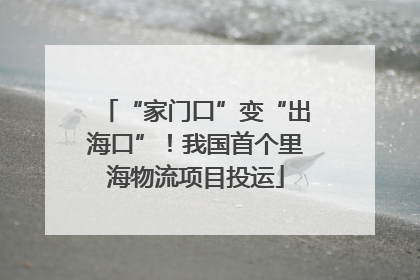 “家门口”变“出海口”！我国首个里海物流项目投运