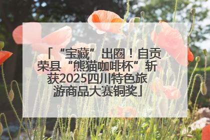 “宝藏”出圈！自贡荣县“熊猫咖啡杯”斩获2025四川特色旅游商品大赛铜奖