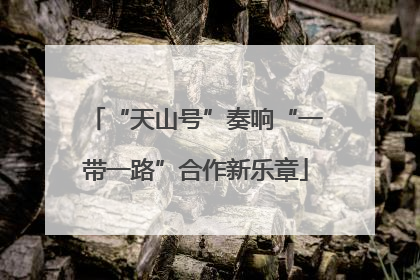 “天山号”奏响“一带一路”合作新乐章