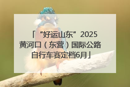 “好运山东”2025黄河口（东营）国际公路自行车赛定档6月