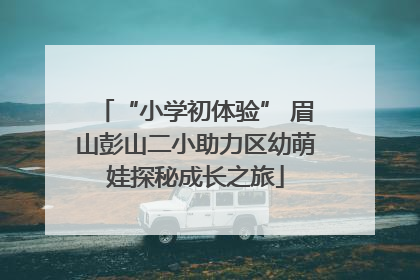 “小学初体验” 眉山彭山二小助力区幼萌娃探秘成长之旅