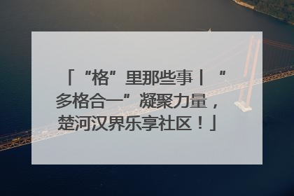 “格”里那些事丨“多格合一”凝聚力量，楚河汉界乐享社区！