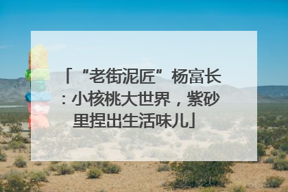 “老街泥匠”杨富长：小核桃大世界，紫砂里捏出生活味儿