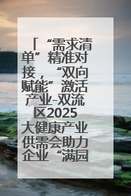“需求清单”精准对接，“双向赋能”激活产业-双流区2025大健康产业供需会助力企业“满园”发展