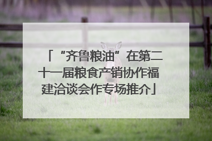 “齐鲁粮油”在第二十一届粮食产销协作福建洽谈会作专场推介