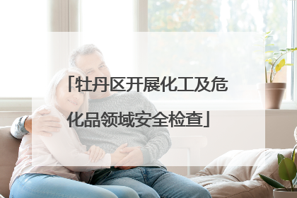 牡丹区开展化工及危化品领域安全检查