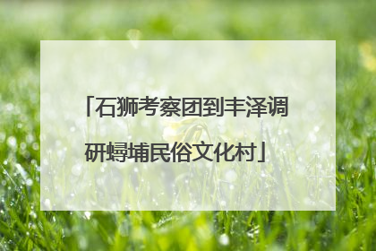 石狮考察团到丰泽调研蟳埔民俗文化村