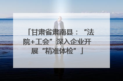 甘肃省肃南县：“法院+工会”深入企业开展“精准体检”