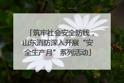 筑牢社会安全防线，山东消防深入开展“安全生产月”系列活动