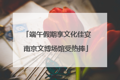 端午假期享文化佳宴 南京文博场馆受热捧