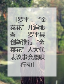 罗平：“金菜花”开遍地香——罗平县创新推行“金菜花”人大代表议事会履职行动