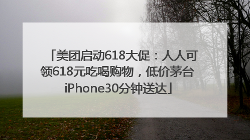 美团启动618大促：人人可领618元吃喝购物，低价茅台iPhone30分钟送达