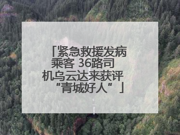 紧急救援发病乘客 36路司机乌云达来获评“青城好人”