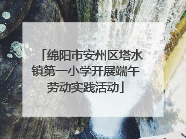 绵阳市安州区塔水镇第一小学开展端午劳动实践活动