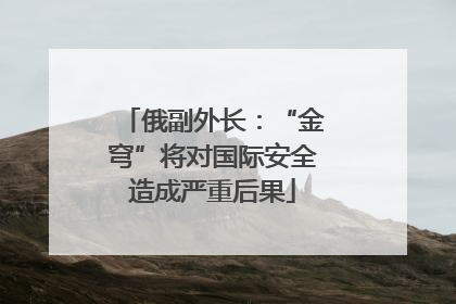 俄副外长：“金穹”将对国际安全造成严重后果