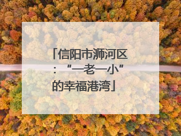 信阳市浉河区：“一老一小”的幸福港湾