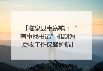 临泉县韦寨镇：“有事找书记”机制为夏收工作保驾护航