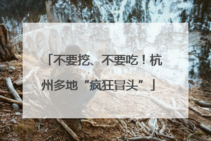 不要挖、不要吃！杭州多地“疯狂冒头”