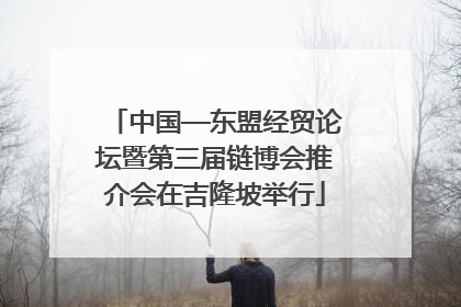 中国—东盟经贸论坛暨第三届链博会推介会在吉隆坡举行