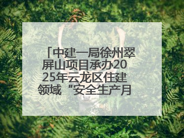 中建一局徐州翠屏山项目承办2025年云龙区住建领域“安全生产月”主题活动暨应急救援演练观摩会