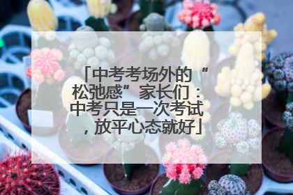 中考考场外的“松弛感”家长们：中考只是一次考试，放平心态就好