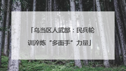 乌当区人武部：民兵轮训淬炼“多面手”力量