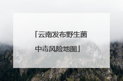 云南发布野生菌中毒风险地图