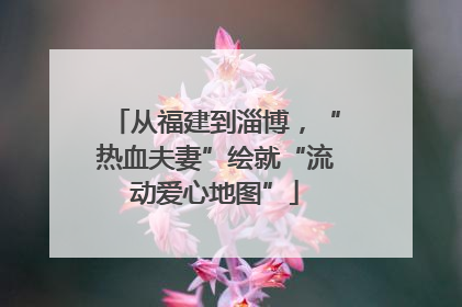 从福建到淄博，“热血夫妻”绘就“流动爱心地图”