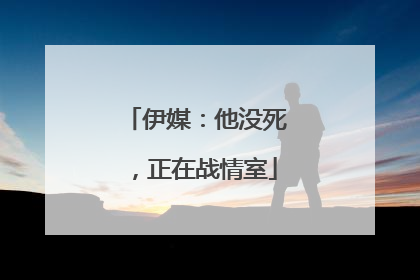 伊媒：他没死，正在战情室