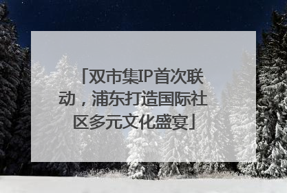 双市集IP首次联动，浦东打造国际社区多元文化盛宴