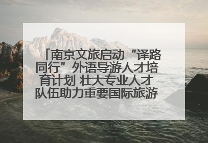 南京文旅启动“译路同行”外语导游人才培育计划 壮大专业人才队伍助力重要国际旅游目的地建设