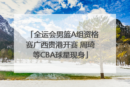 全运会男篮A组资格赛广西贵港开赛 周琦等CBA球星现身