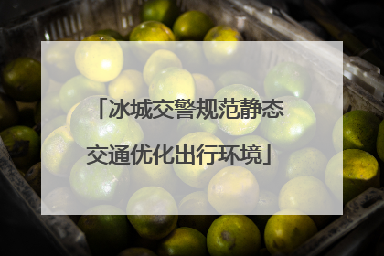 冰城交警规范静态交通优化出行环境