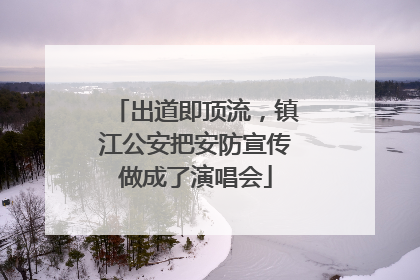出道即顶流，镇江公安把安防宣传做成了演唱会
