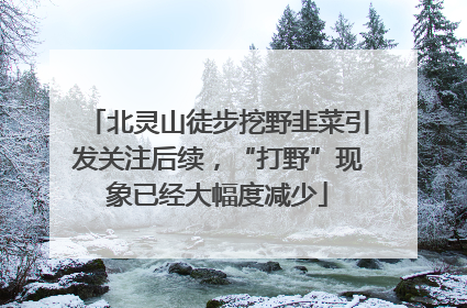 北灵山徒步挖野韭菜引发关注后续，“打野”现象已经大幅度减少