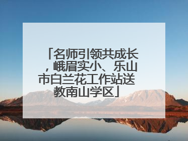 名师引领共成长，峨眉实小、乐山市白兰花工作站送教南山学区