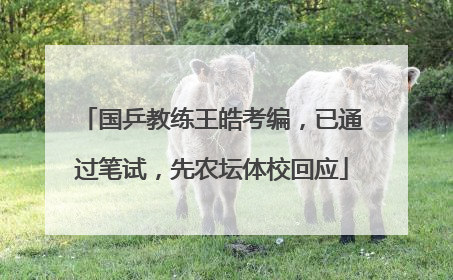 国乒教练王皓考编，已通过笔试，先农坛体校回应