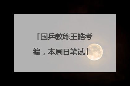 国乒教练王皓考编，本周日笔试