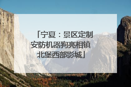 宁夏：景区定制安防机器狗亮相镇北堡西部影城