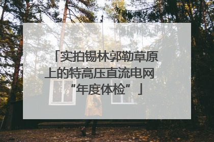 实拍锡林郭勒草原上的特高压直流电网“年度体检”