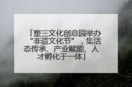 塑三文化创意园举办“非遗文化节”，集活态传承、产业赋能、人才孵化于一体
