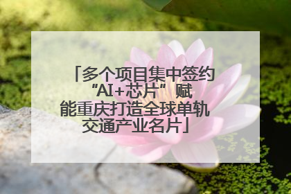多个项目集中签约 “AI+芯片”赋能重庆打造全球单轨交通产业名片