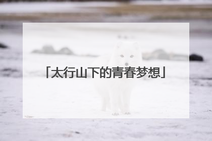 太行山下的青春梦想