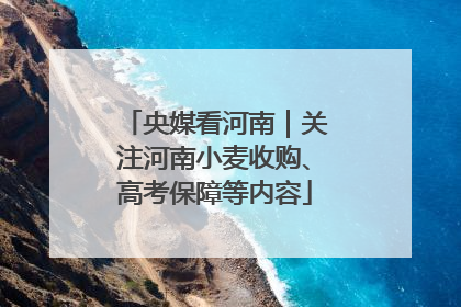 央媒看河南｜关注河南小麦收购、高考保障等内容
